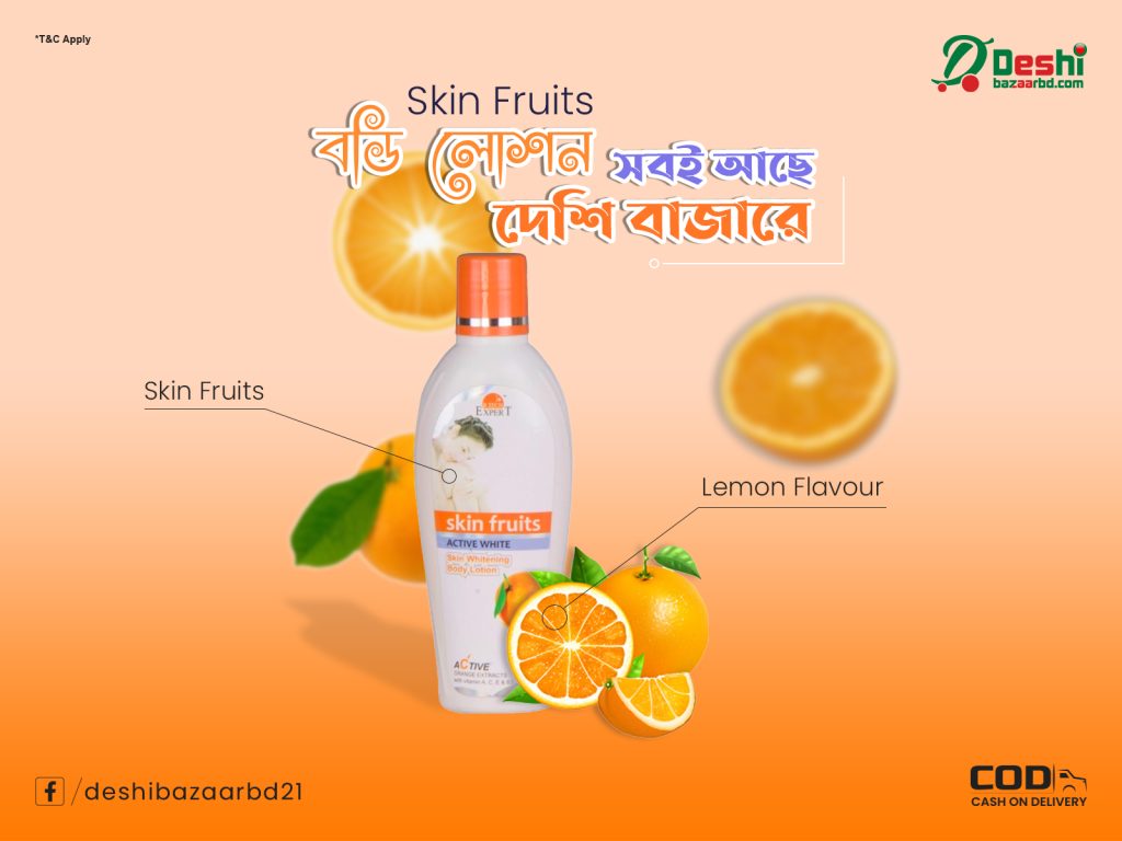 Skin Fruits Body Lotion Product Promo Social Banner